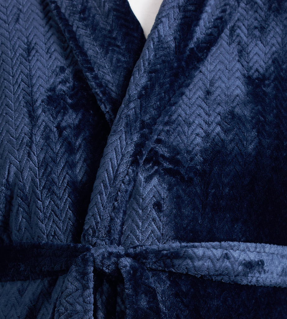Chevron Plush Robe – Mr. Big & Tall