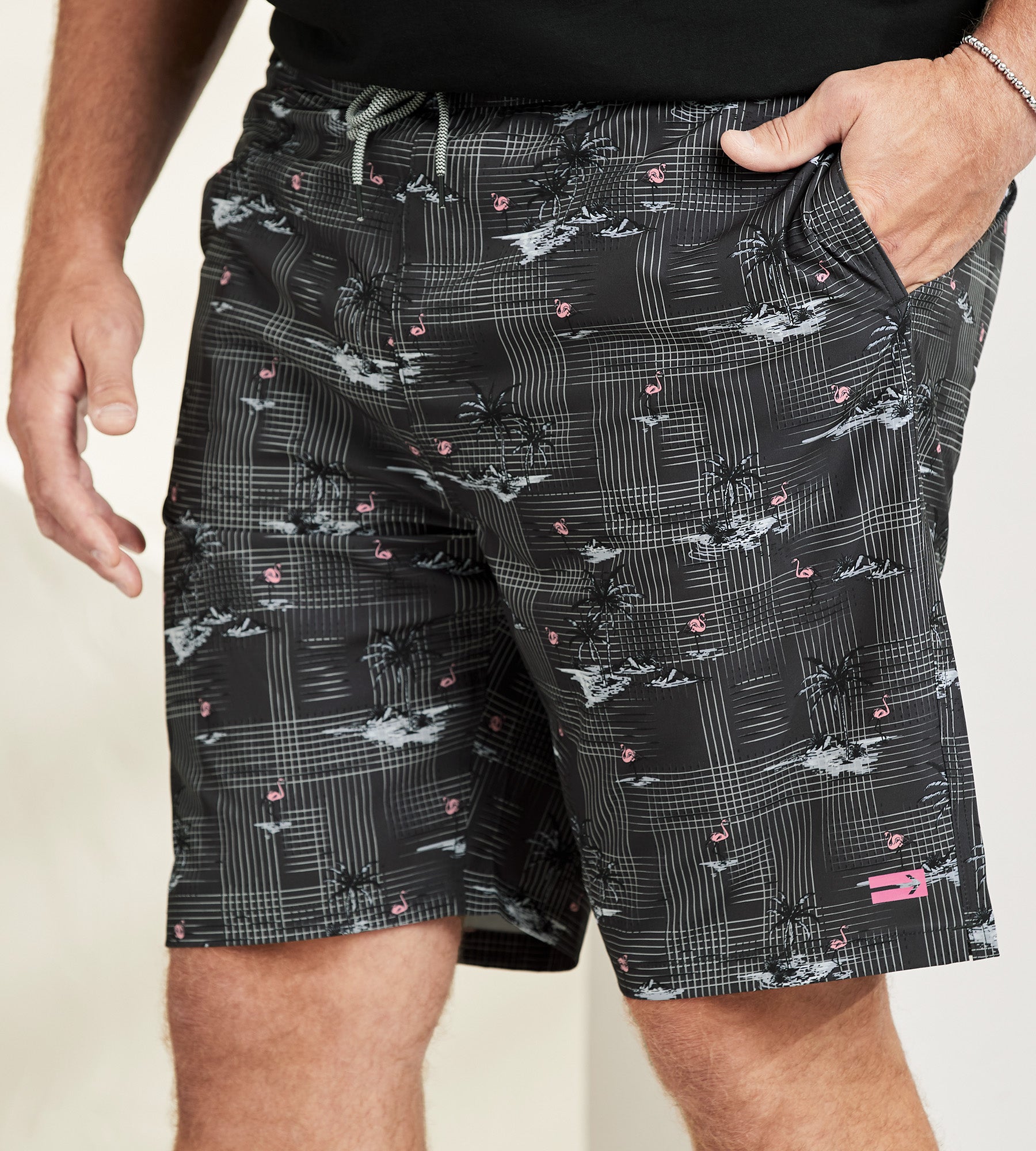 Flamingo print deals swim shorts