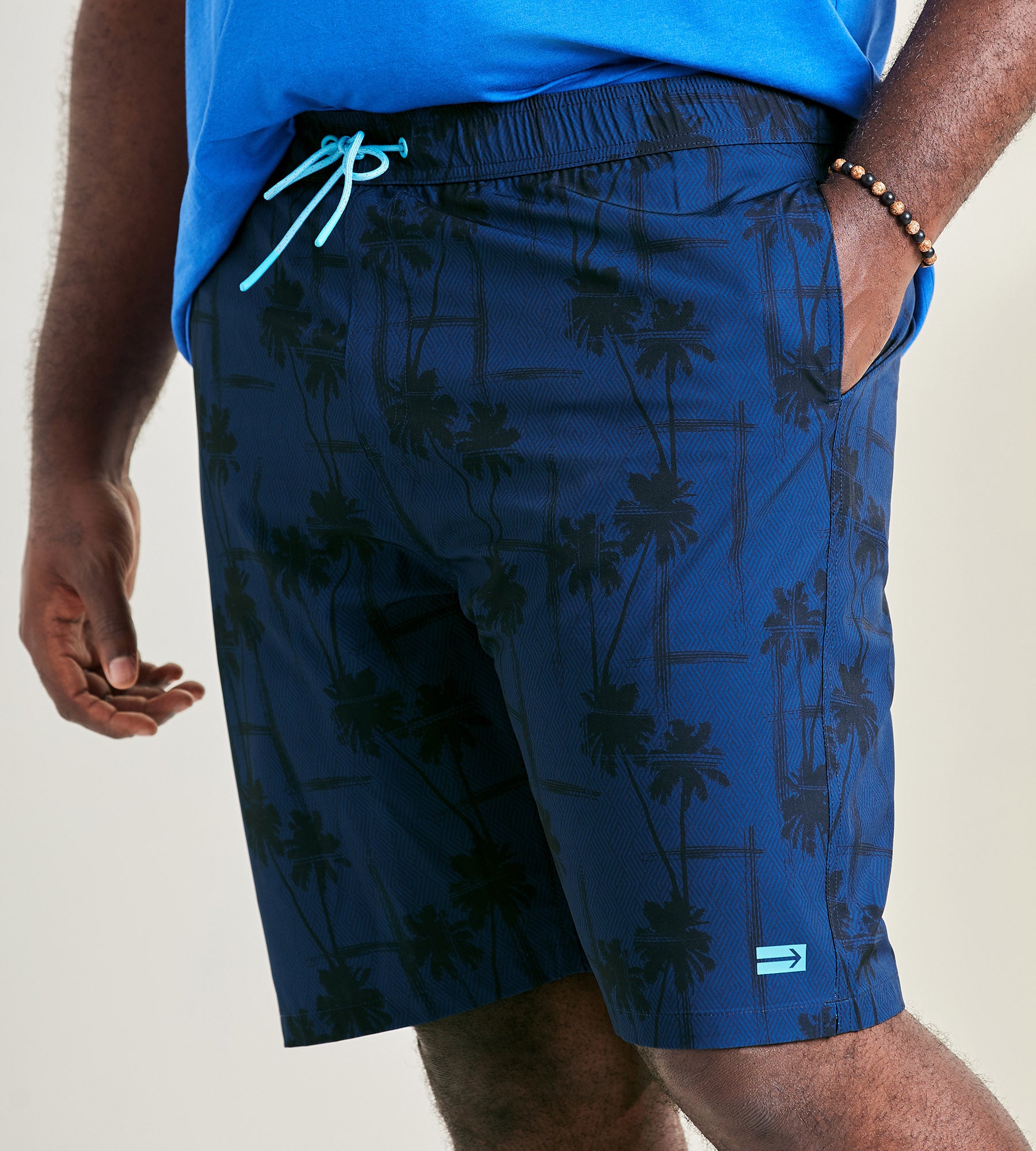 Navy blue store board shorts