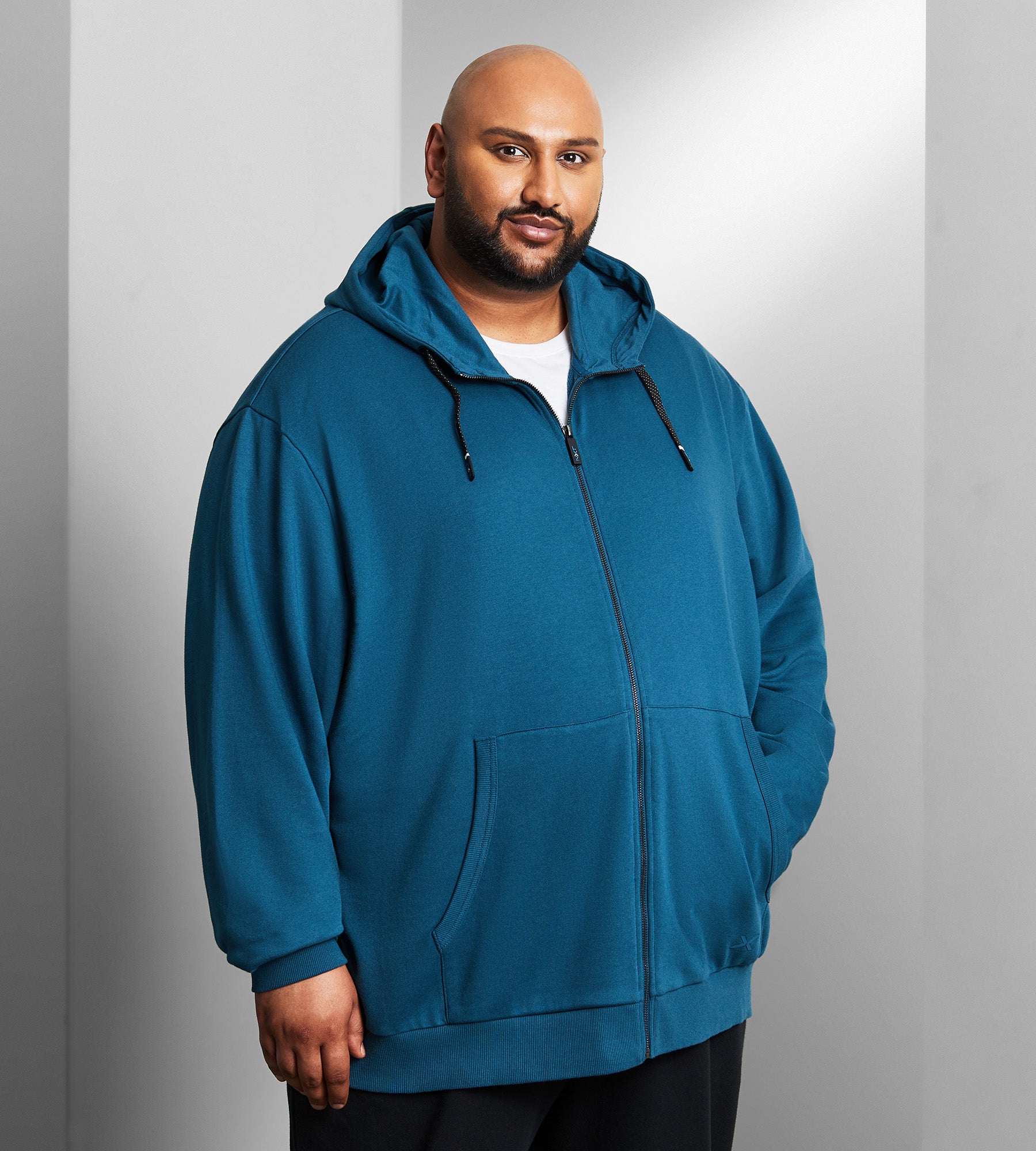 KingSize Men's Big & Tall Fleece Zip-Front Hoodie