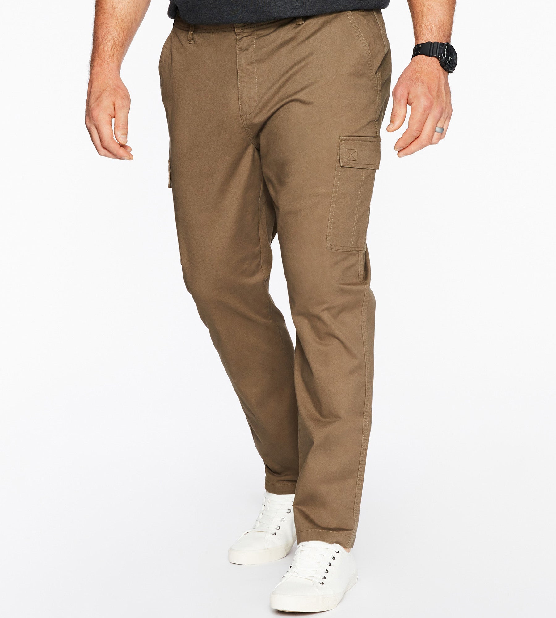 Mens Classic Fit Premium Stretch Twill Cargo Pants Big and Tall Ripstop  Work Trousers Multi Pocket Outdoor Hiking Pants at  Men's Clothing  store