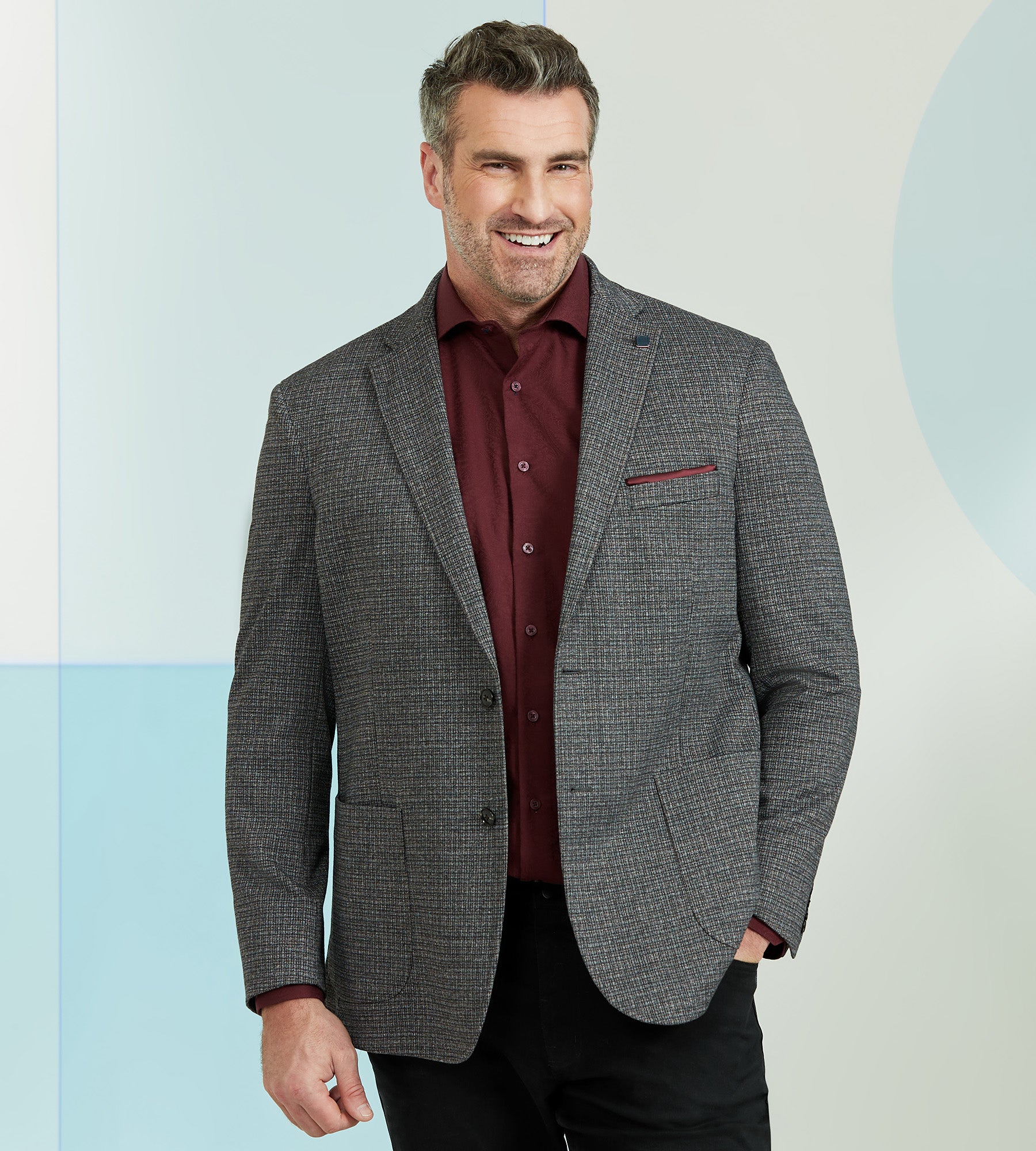 Modern Fit Knit Sport Jacket