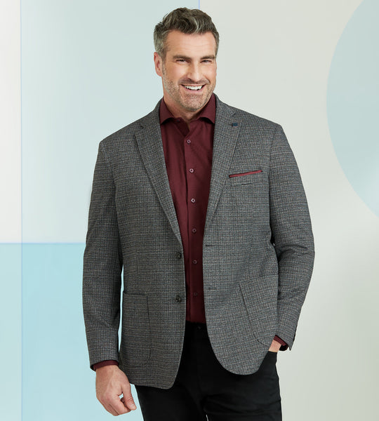 Modern Fit Knit Sport Jacket Hechter Paris Mr. Big Tall Men s Clothing Shop online and in store for Sport Jackets designed for the plus size