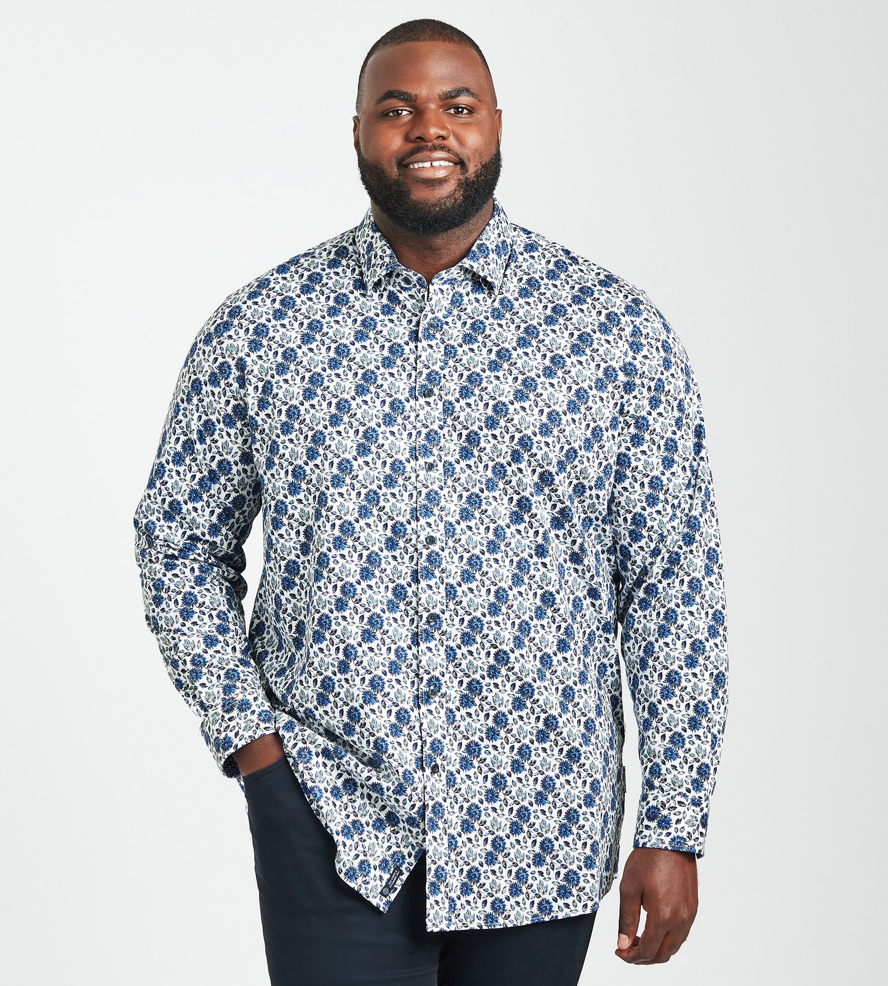 Floral Print Sport Shirt