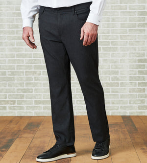 Two-Tone Knit Textured Five-Pocket Pants – Mr. Big & Tall