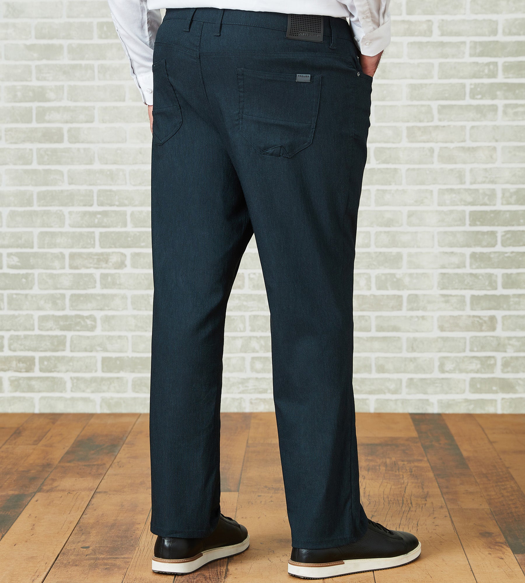 Two-Tone Knit Textured Five-Pocket Pants – Mr. Big & Tall