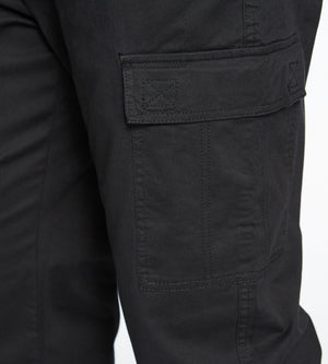Tall Black Cargo Detail Casual Jogger, Tall
